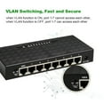 CHNGXJC High Performance 1000Mbps Gigabit Smart Network Switcher with 8