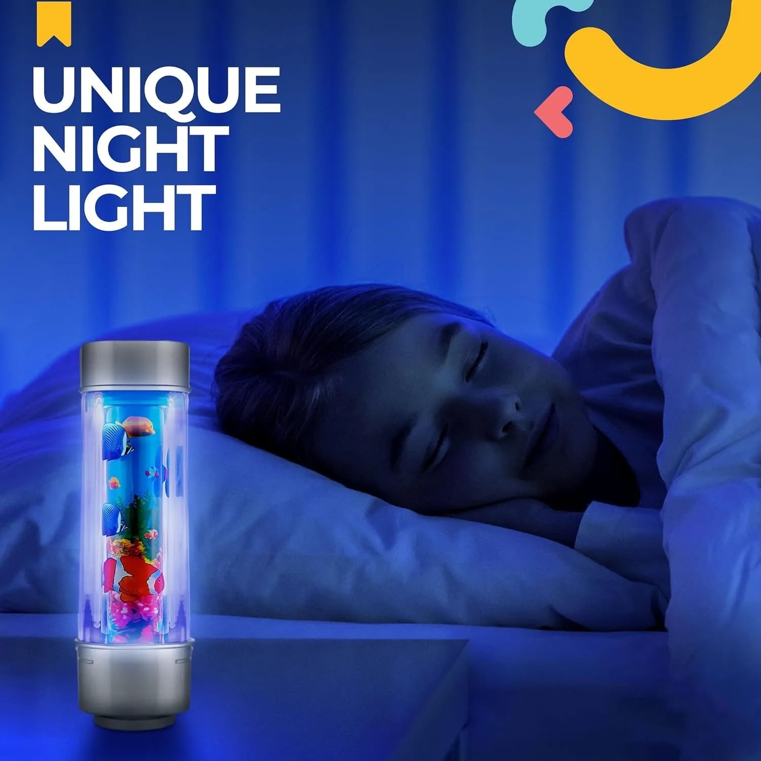 CHNGYCX Decorative Aquarium Table Lamp with Artificial Tropical Fish
