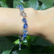 CHNGYDZ 2024 Best-Selling Gema Jewelry Collection - Exquisite Natural Crystal Necklace Earrings and Bracelet Set - Perfect Romantic Gift for Women