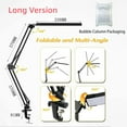 CHNGYDZ Dimmable LED Swing Arm Clamp Desk Lamp with 10W EyeCaring