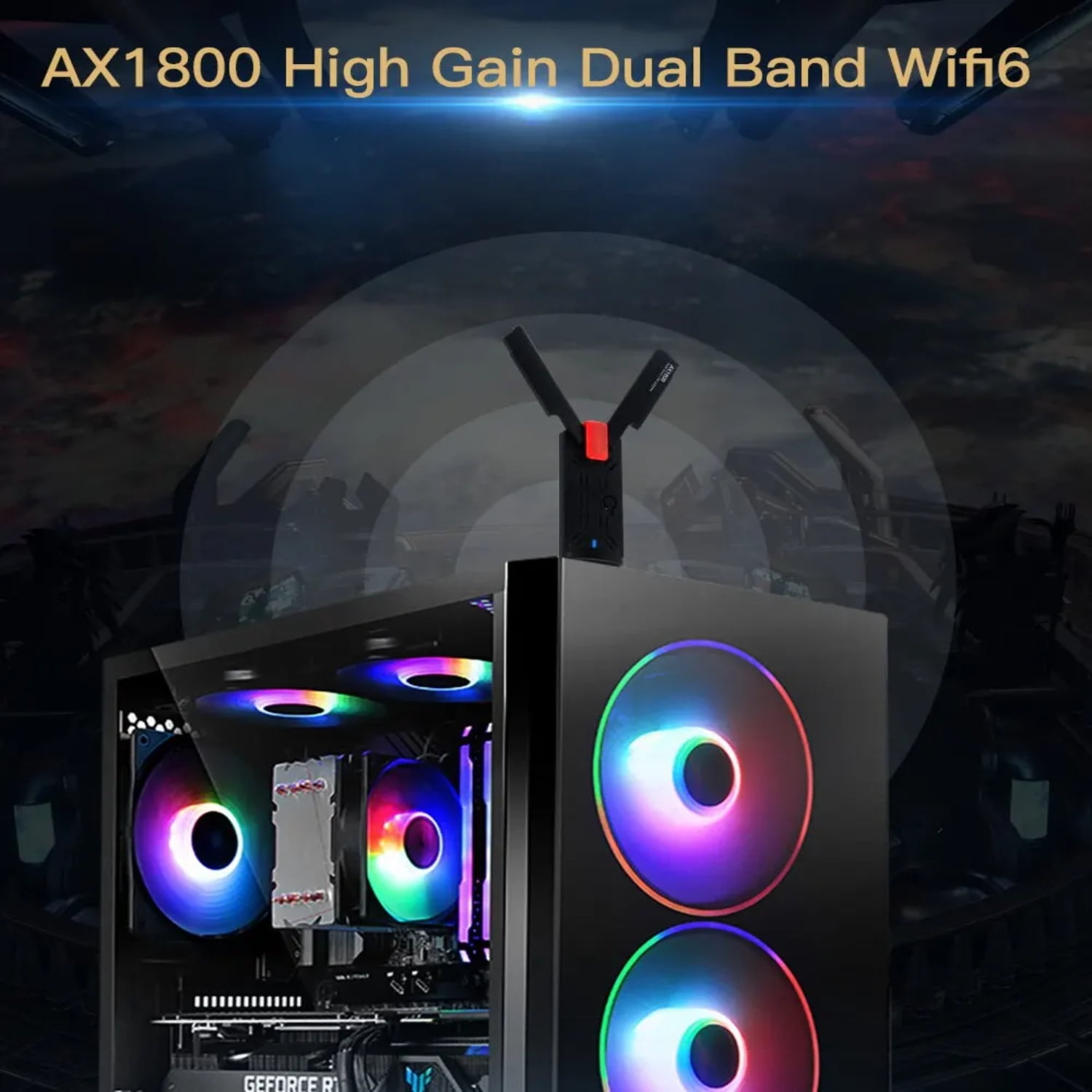 CHNGYDZ HighSpeed WiFi 6 Dual Band AX1800 USB Adapter AXE3000 Dongle