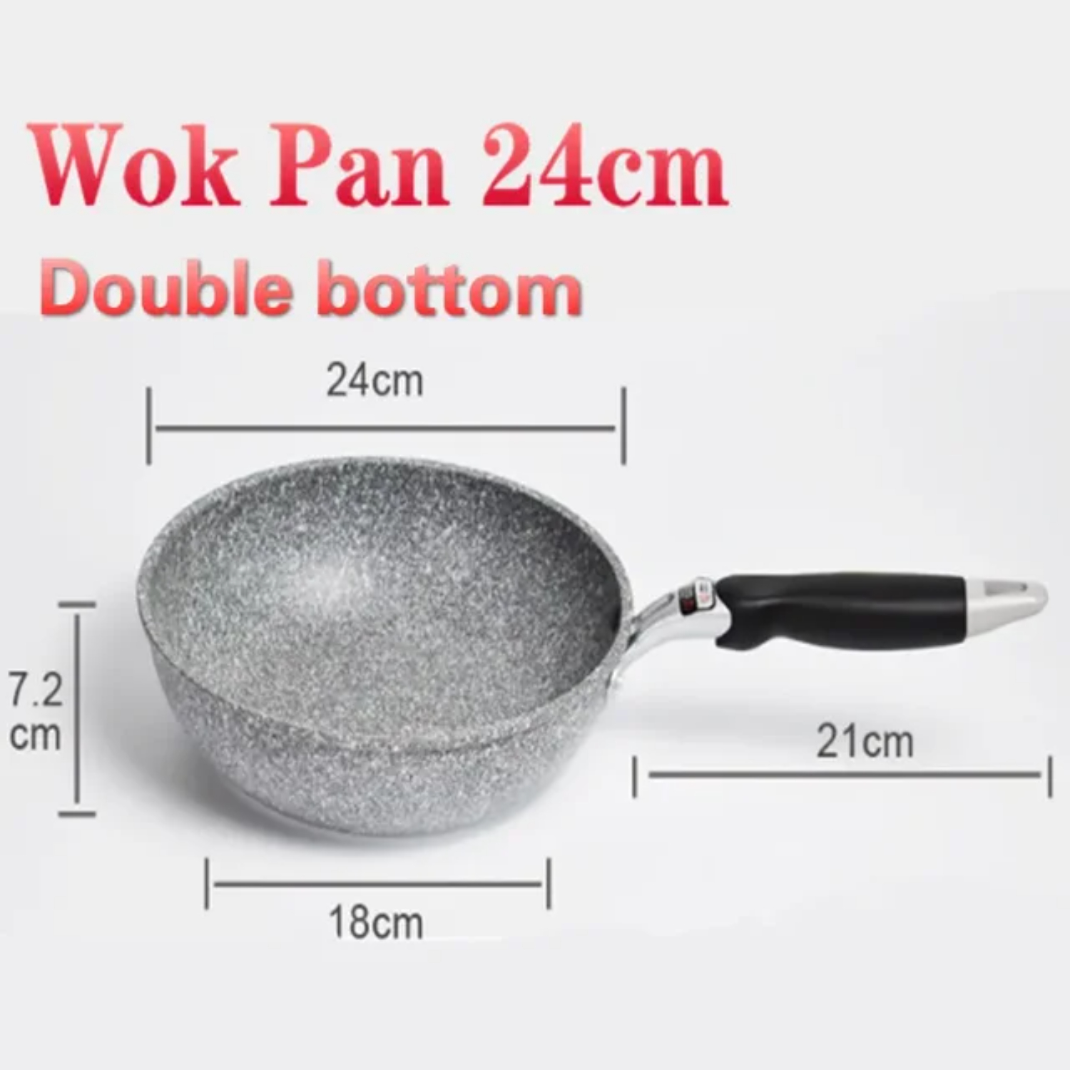 CHNGYJC Durable Non-stick Induction Cooker Compatible Frying Pan Set for Gas Stove - Includes 20cm  24cm  26cm  28cm Skillets - Perfect Cauldron for Cooking Pancakes and Eggs