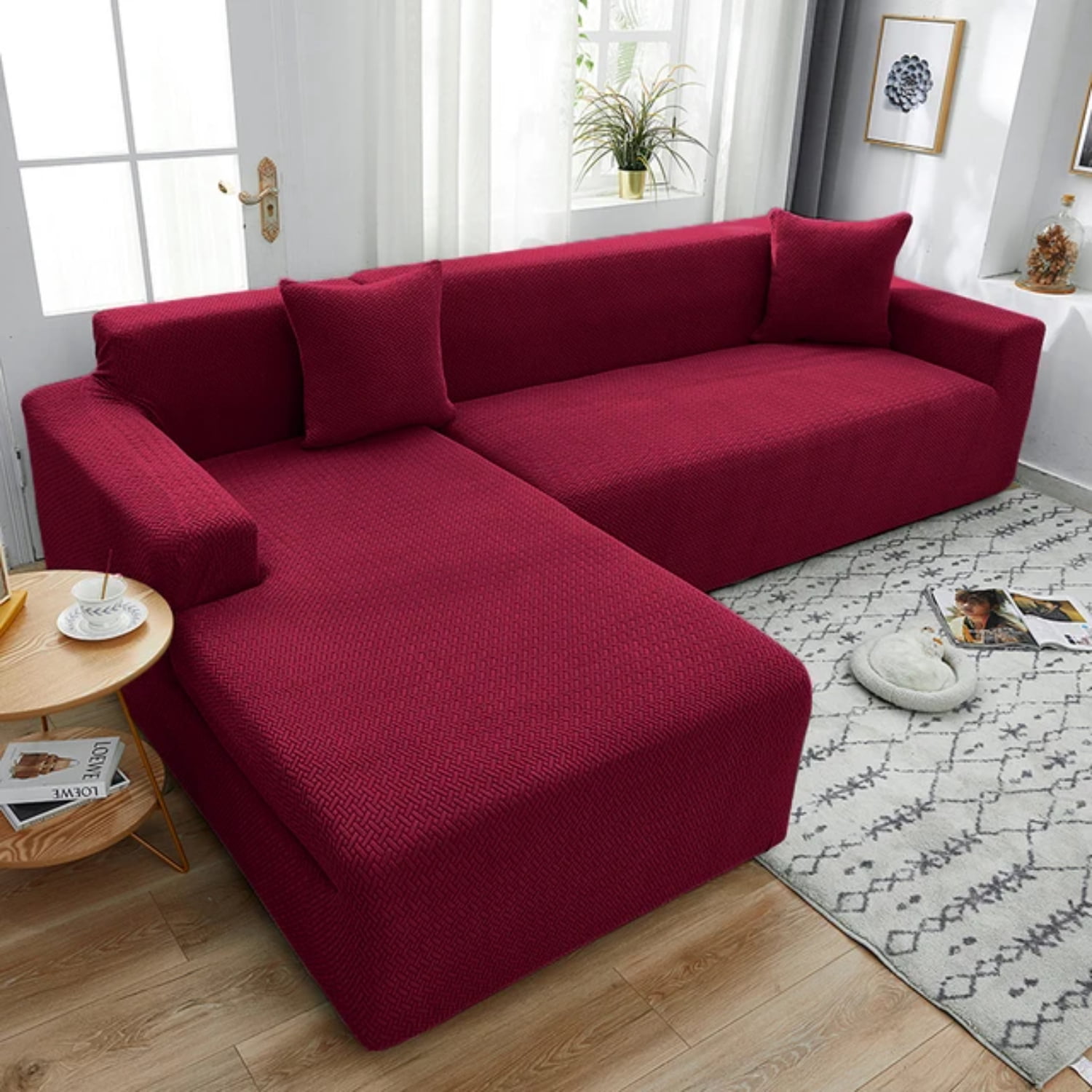 CHNGYJC Elegant and Durable Thick Jacquard Elastic Sofa Slipcovers for ...
