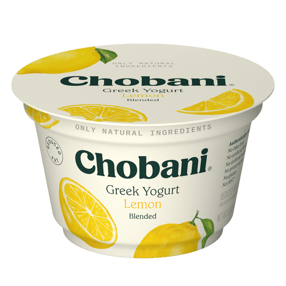 Chobani Low-Fat Greek Yogurt Lemon Blended 5.3 oz Cup