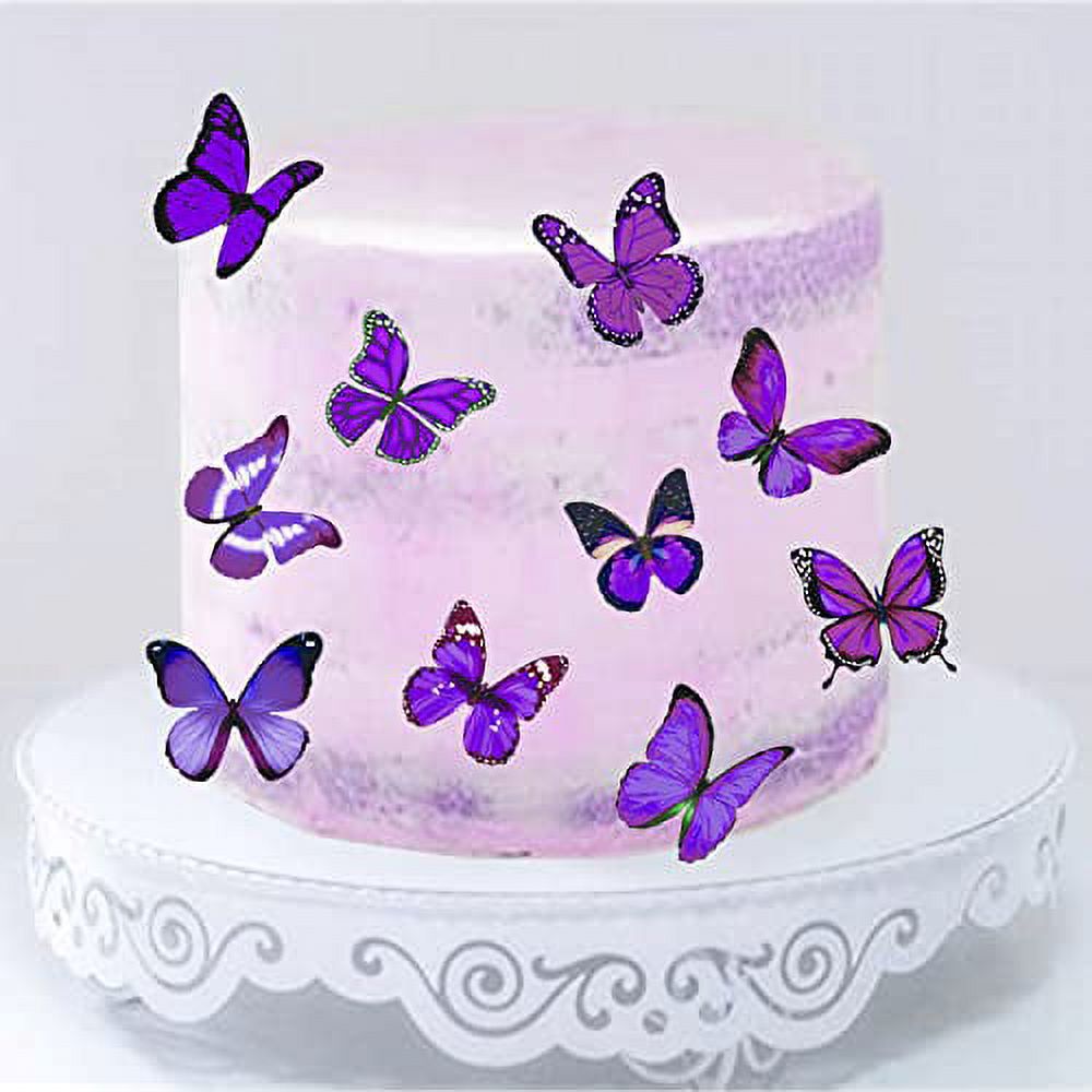 CHOCKACAKE Wafer Paper Butterflies Cupcake Toppers Wedding Cake Birthday Party Food Decoration