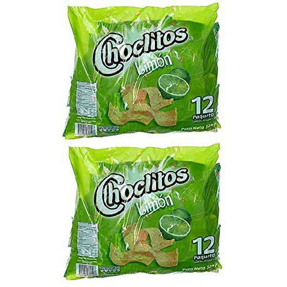 CHOCLITOS Sabor 2 PACK 12 Unid. 27 s. | Corn Chips Lime Flavor 2 PACK 12 Units 95 oz. each.