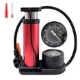 thumbnail image 2 of ATB Bicycle Floor Pump With Foot Operation - 60 PSI, Metal Hand/Foot Pump, Orange 2 of 5