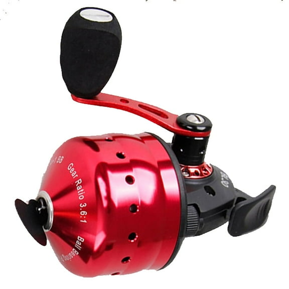 MixMart Closed Reel BL30 Fishing 4+1BB 3.6:1 Gear Ratio Slingshot Closed Metal Wheel Outdoor Bow Hunting Fishing with PE line 45M