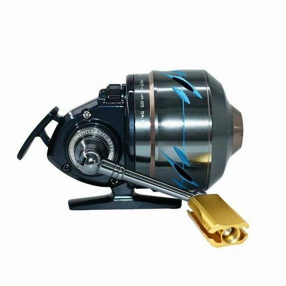 MixMart Fishing Reel Slingshot Shooting Fish Spinning Hand Wheel 6+1BB Metal Closed Line Wheel Left/Right Rocker Arms Interchangeable