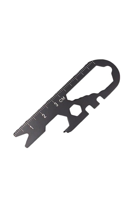 Keychain Bottle Opener Multi-Tool - Compact Design, Portable, Multipurpose Wrench Screwdriver, Emergency Handy Tool