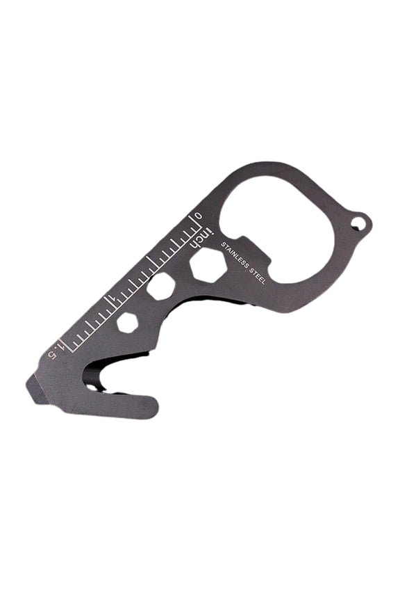 Keychain Bottle Opener Multi-Tool - Compact Design, Portable, Multipurpose Wrench Screwdriver, Emergency Handy Tool