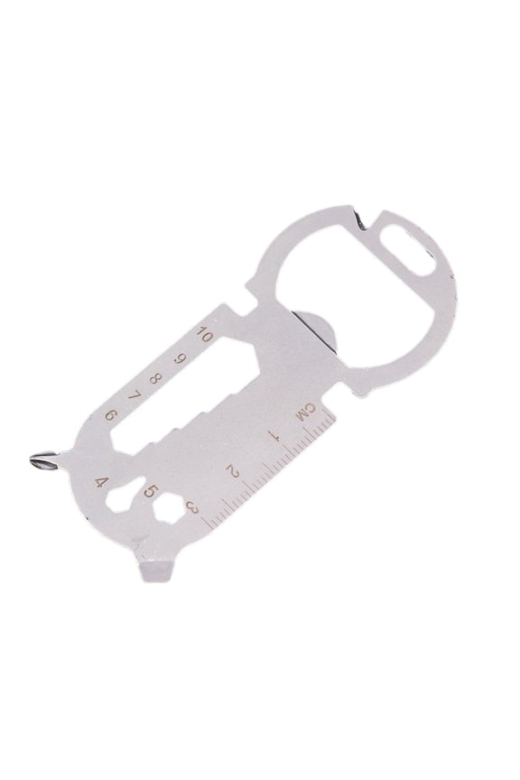 Keychain Bottle Opener Multi-Tool - Compact Design, Portable, Multipurpose Wrench Screwdriver, Emergency Handy Tool