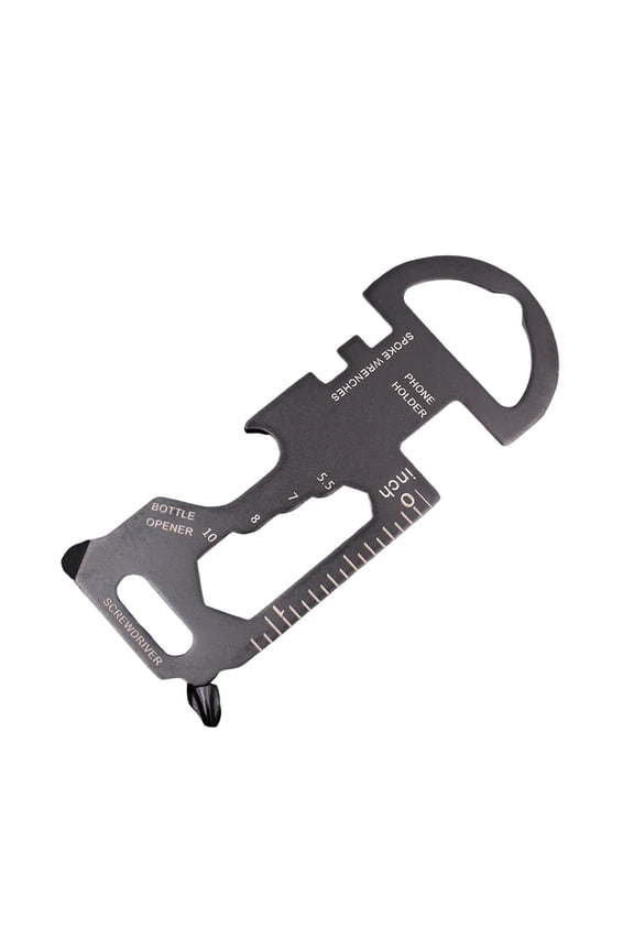 Keychain Bottle Opener Multi-Tool - Compact Design, Portable, Multipurpose Wrench Screwdriver, Emergency Handy Tool