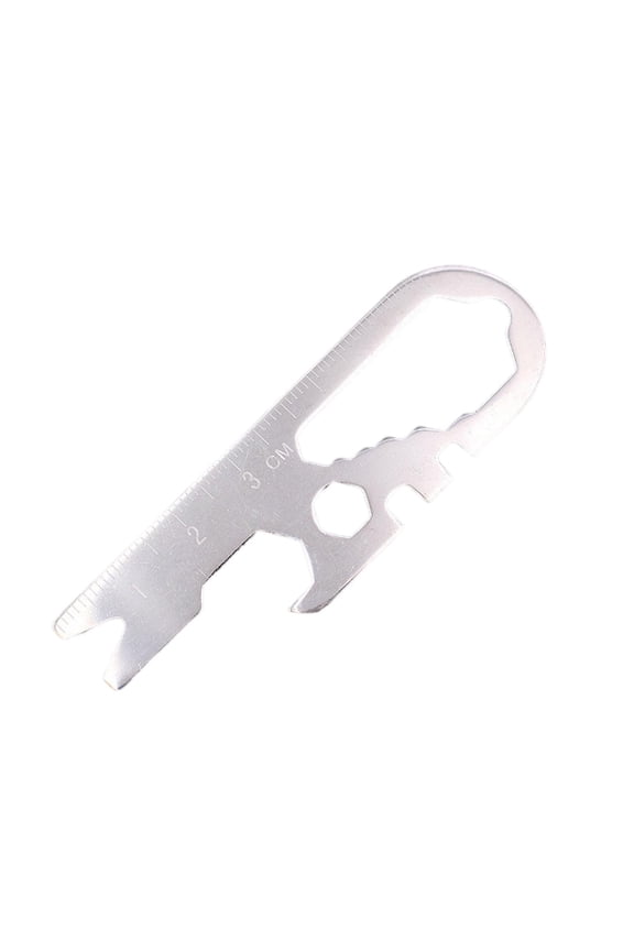 Keychain Bottle Opener Multi-Tool - Compact Design, Portable, Multipurpose Wrench Screwdriver, Emergency Handy Tool