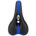 thumbnail image 1 of MixMart Mountain Bike PVC Comfort Racing Cycling Saddle Bicycle Thickening Soft Seat (Black&Blue), 1 of 6