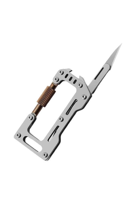 Multifunctional Pocket Knife Keychain, Compact Utility EDC Tool, Small Multi-tool with Knife, Bottle Opener, Screwdriver, Keychain Carry