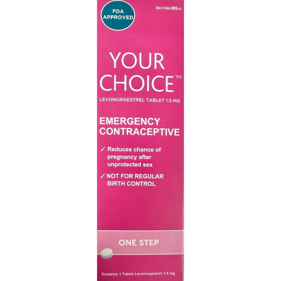 YOUR CHOICE One-Step Emergency Contraceptive 1 Tablet – 1.5 mg