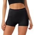 thumbnail image 1 of CHOII Cotton Boy Shorts Underwear For Women Stretch Boyshorts Panties Boxer briefs Leggings for Ladies Seamless High Waist Full Coverage Shaping & Control Underpants for Girl Clearance!,Black/2XL, 1 of 7