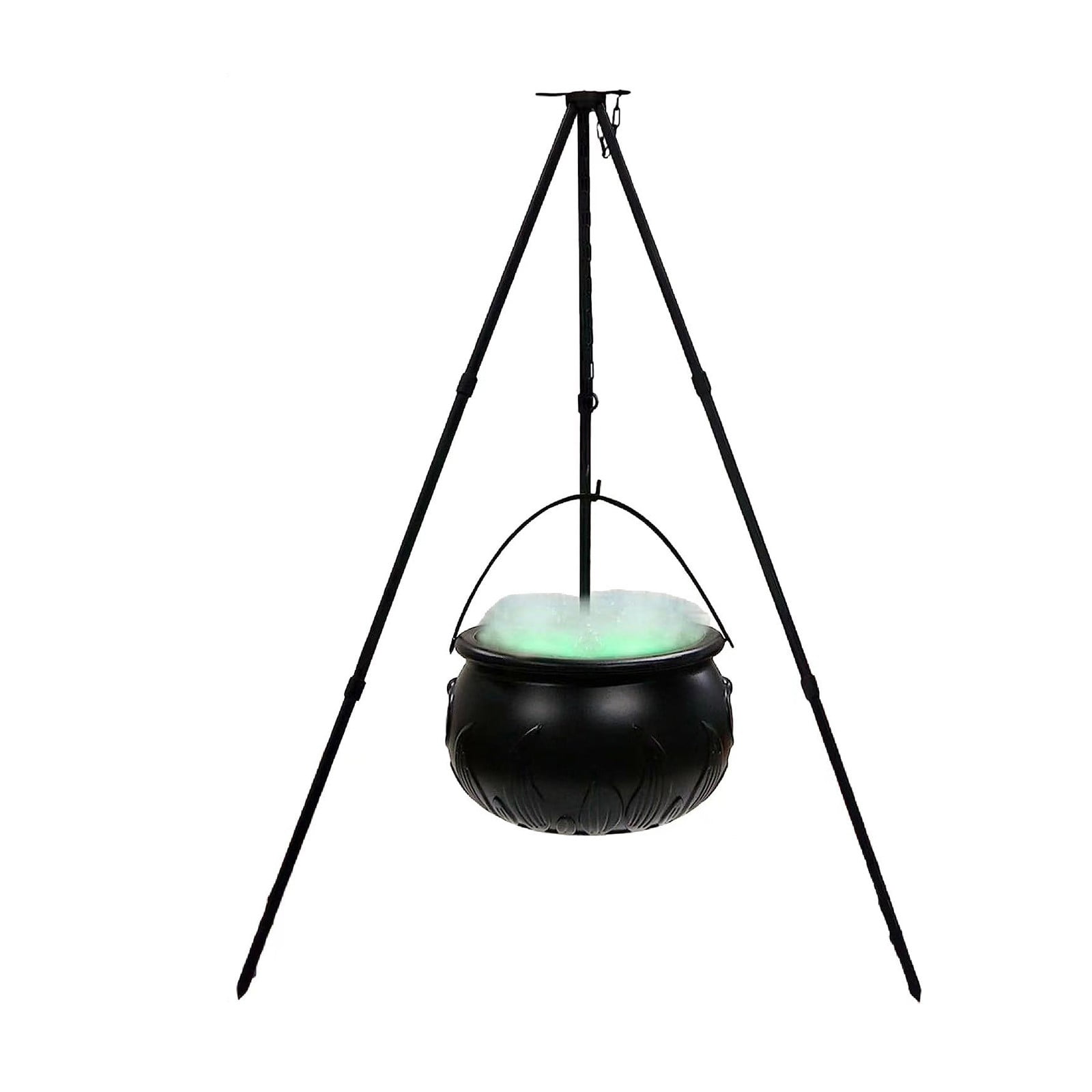 CHOII Halloween Cauldron Decorations Outdoor, Large Witches Cauldron on Tripod with Lights ...
