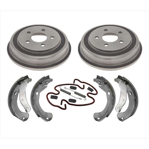 CHOLETCOT 2006-2008 for HHR 5 Lug Rear Brake Drums & Shoes Kit - OE Style 2PC Set (118.62034, 7324)
