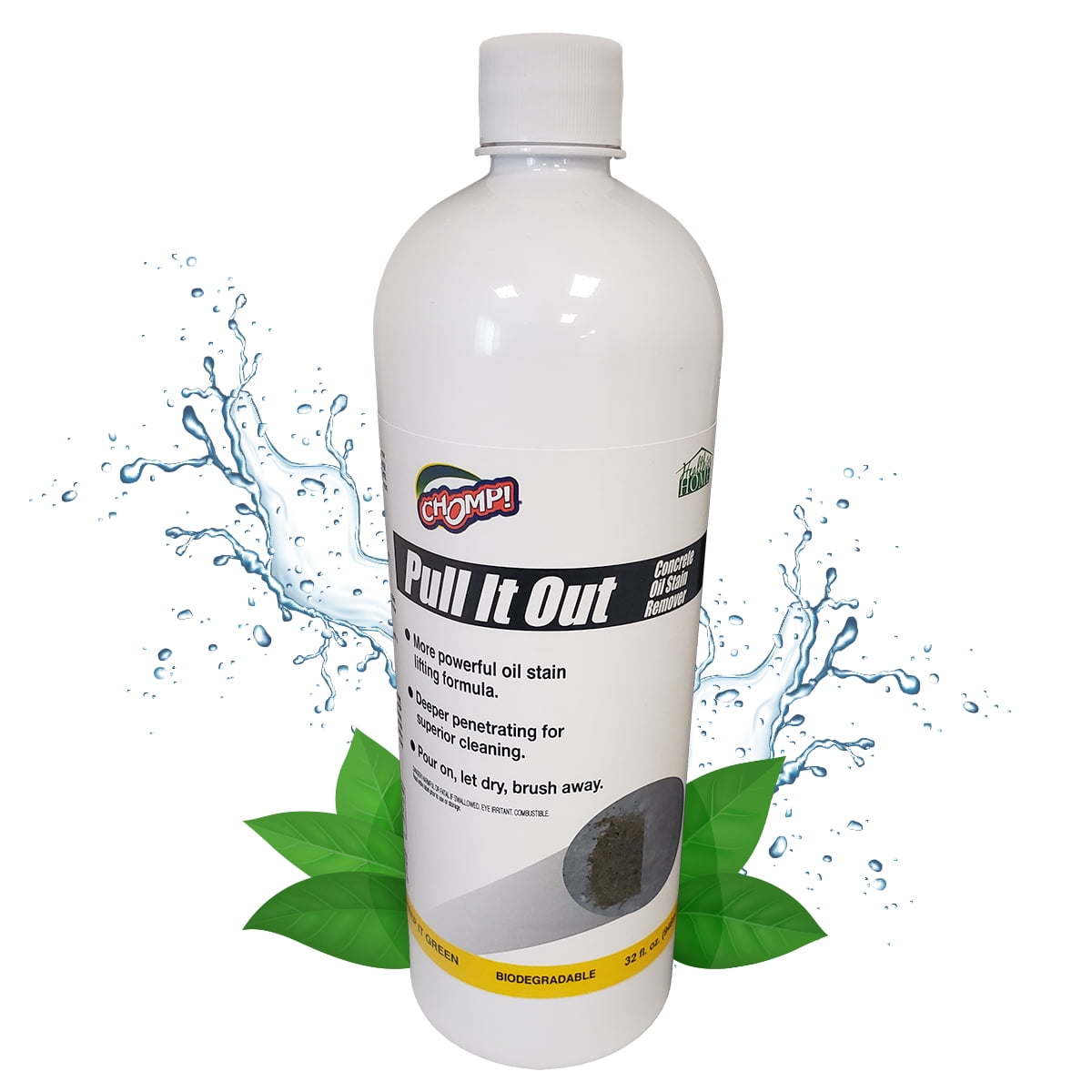 CHOMP! Concrete Oil Stain Remover Pull It Out Removes and Cleans Oils, Greases from Garage
