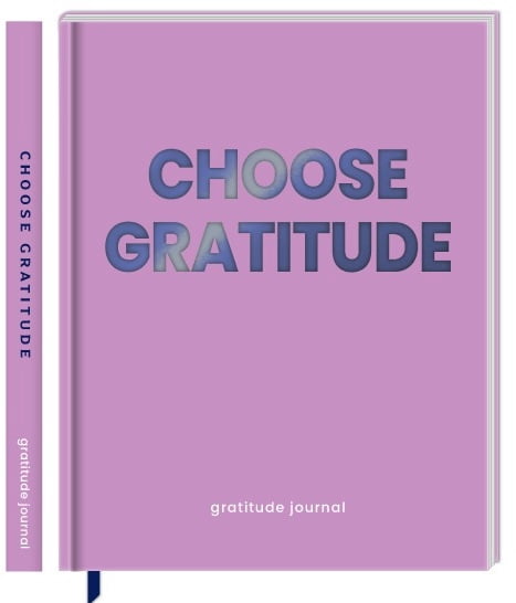 Ecokind Hard Cover Guided Journal, 6.5" x 7.9", 120 Sheets, Choose Gratitude