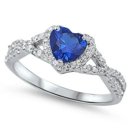 Blue heart promise ring sales