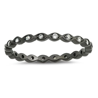 James Avery Squiggle Ring Set, Womens, 12.5, Sterling Silver