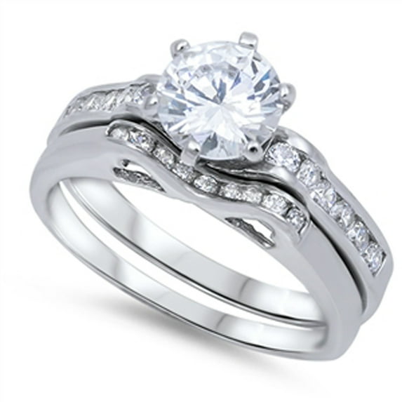 CHOOSE YOUR COLOR Clear CZ Heart Cutout Solitaire Ring Sterling Silver Band White Female Size 9