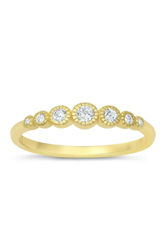 CHOOSE YOUR COLOR Clear CZ Wholesale Ring .925 Sterling Silver Band White Jewelry Female Size 4