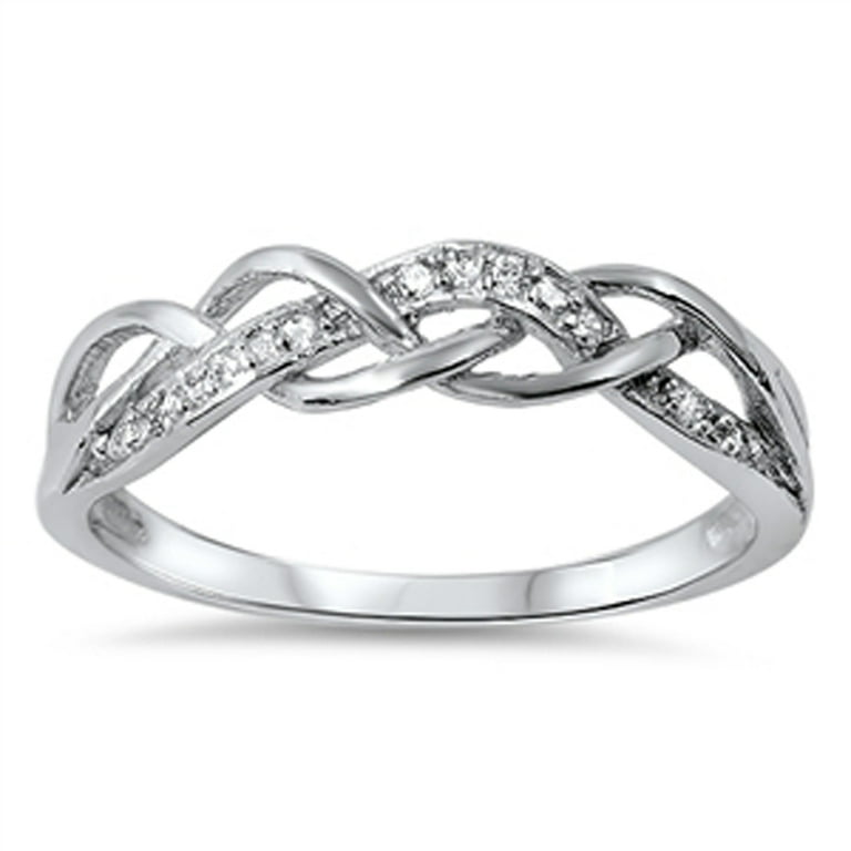 Sterling Silver Infinity CZ Promise Ring Sterling Silver Infinity CZ Promise Ring