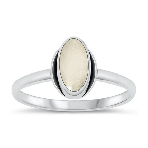 CHOOSE YOUR COLOR Moonstone Wholesale Ring .925 Sterling Silver High Polished Band White CZ Female Size 7