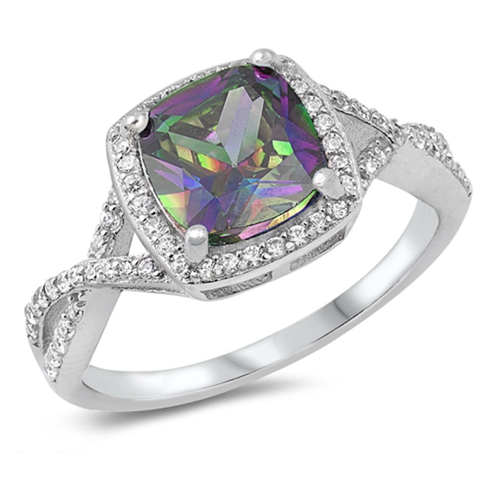 Sterling Silver Ring - .925 Solid Silver, Choose Your Color/Style, High Quality Jewelry