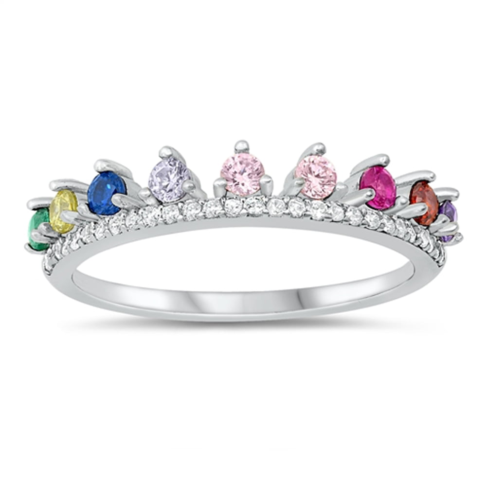 Rainbow 2024 crown ring