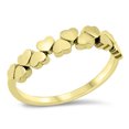 thumbnail image 1 of CHOOSE YOUR COLOR Repeating Promise Heart Ring .925 Sterling Silver Band Jewelry Female Male Size 8, 1 of 4