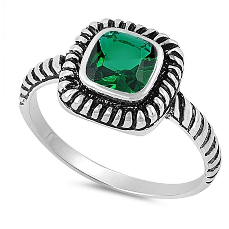 Boho emerald ring new arrivals