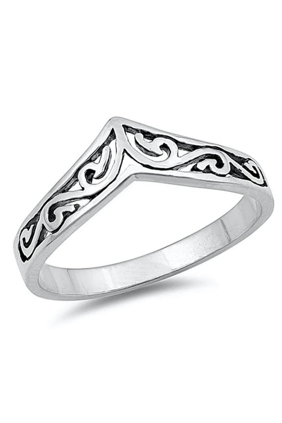 CHOOSE YOUR COLOR Sterling Silver Women's Celtic Design Ring Promise 925 Band 8mm Jewelry Female Size 9