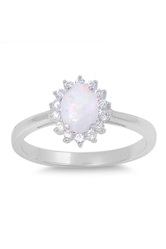 CHOOSE YOUR COLOR Sterling Silver Women's Clear CZ Promise Ring 925 Band 11mm White Female Size 12