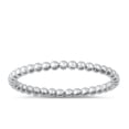 thumbnail image 1 of CHOOSE YOUR COLOR Thin Stacking Dot Bead Wholesale Ring .925 Sterling Silver Band Jewelry Female Size 4, 1 of 4