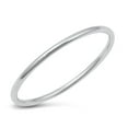 thumbnail image 1 of CHOOSE YOUR COLOR Thin Stacking Plain Wholesale Ring .925 Sterling Silver Band Jewelry Female Size 10, 1 of 4