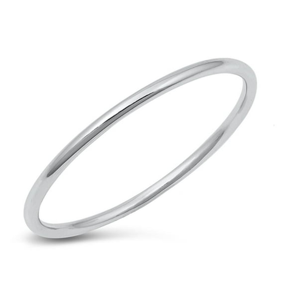 CHOOSE YOUR COLOR Thin Stacking Plain Wholesale Ring .925 Sterling Silver Band Jewelry Female Size 3