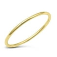 thumbnail image 1 of CHOOSE YOUR COLOR Thin Yellow Gold-Tone Ring .925 Sterling Silver Band Jewelry Female Male Size 9, 1 of 4