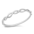 thumbnail image 1 of CHOOSE YOUR COLOR Twist Knot Promise Stacking Ring .925 Sterling Silver Band Jewelry Female Size 7, 1 of 4