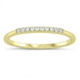 thumbnail image 1 of CHOOSE YOUR COLOR White CZ Modern Engagement Ring .925 Sterling Silver Band Female Size 10, 1 of 4