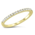 thumbnail image 1 of CHOOSE YOUR COLOR White Cubic Zirconia Bridal Ring .925 Sterling Silver Band Jewelry Female Size 5, 1 of 4