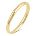 thumbnail image 1 of CHOOSE YOUR STYLE Gold-Tone 925 Sterling Silver Wedding 2mm Band Comfort Fit Ring Jewelry Female Size 5, 1 of 4
