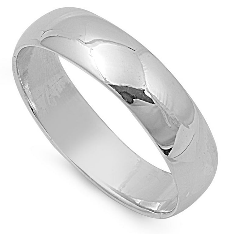 CHOOSE YOUR STYLE Sterling Silver Wedding 10mm Band Plain Comfort Fit Ring  Solid 925 Jewelry Female Size 14 