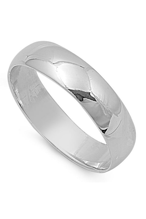 CHOOSE YOUR STYLE Sterling Silver Wedding 10mm Band Plain Comfort Fit Ring Solid 925 Jewelry Female Size 6
