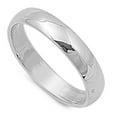thumbnail image 1 of CHOOSE YOUR STYLE Sterling Silver Wedding 4mm Band Plain Comfort Fit Ring Solid 925 Jewelry Female Size 16, 1 of 4