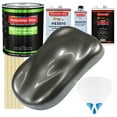 thumbnail image 1 of CHOP TOP SILVER METALLIC Low Voc Urethane Basecoat/Premium Clearcoat Car Auto Paint Complete FAST Gallon Kit, 1 of 6